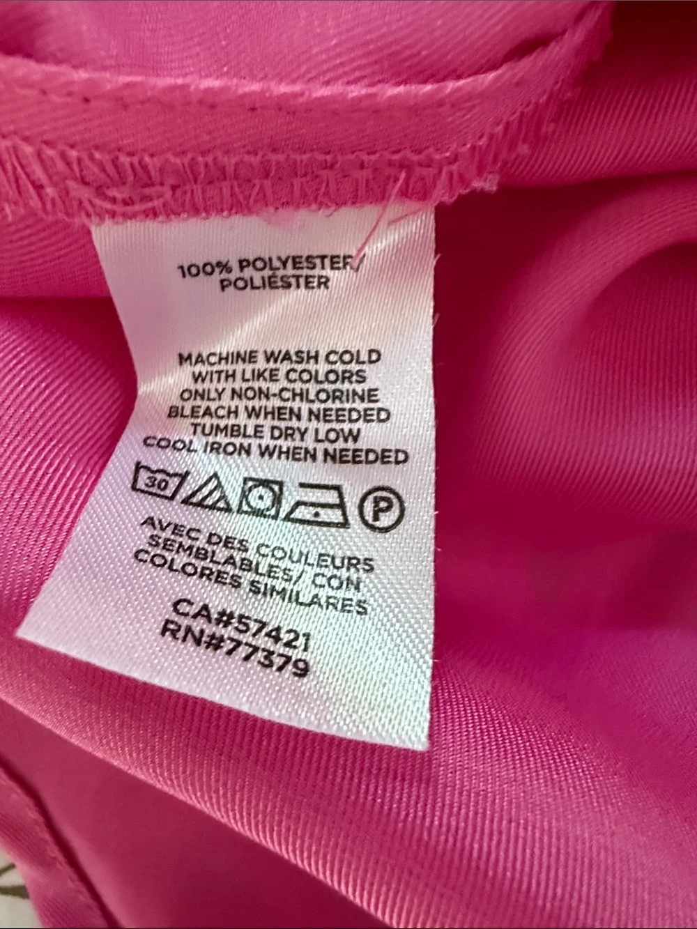 Ann Taylor Hot Pink Button-Up Blouse